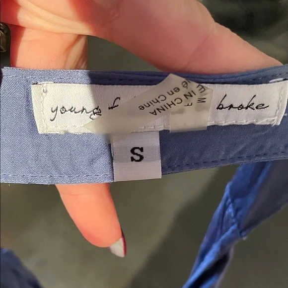 Young Fabulous & Broke blue Backless Dress - Picture 2 of 2